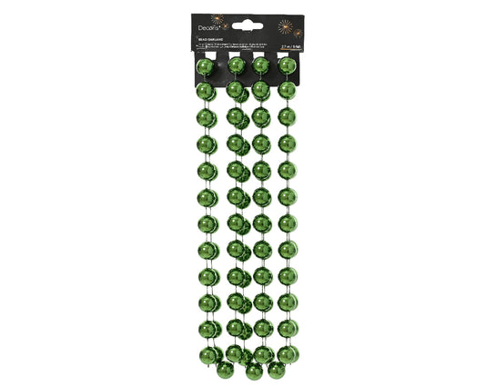 Bead Garland Polysty Pine Grn