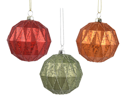 Bauble Polystyrene 3Col Asst