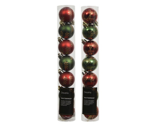 Mix Polysty 2Ass Cmas Red/Grn