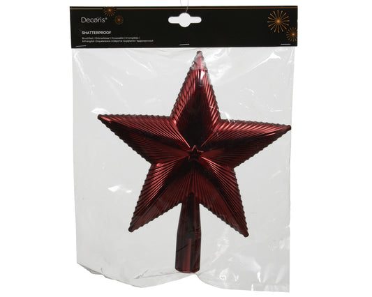 Shatterproof Star Tree Topper Oxblood