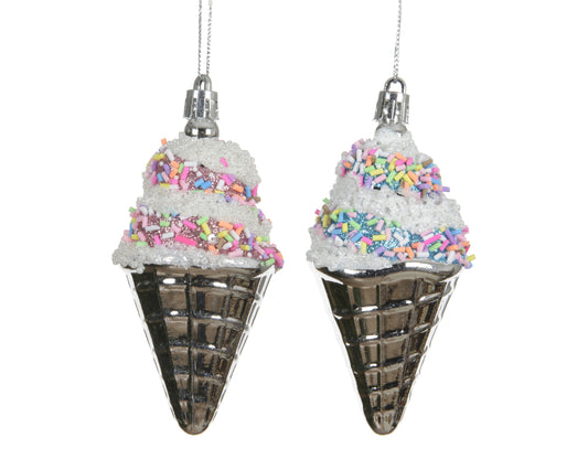 Shatterproof Ice Cream Cone 2Asst Blue