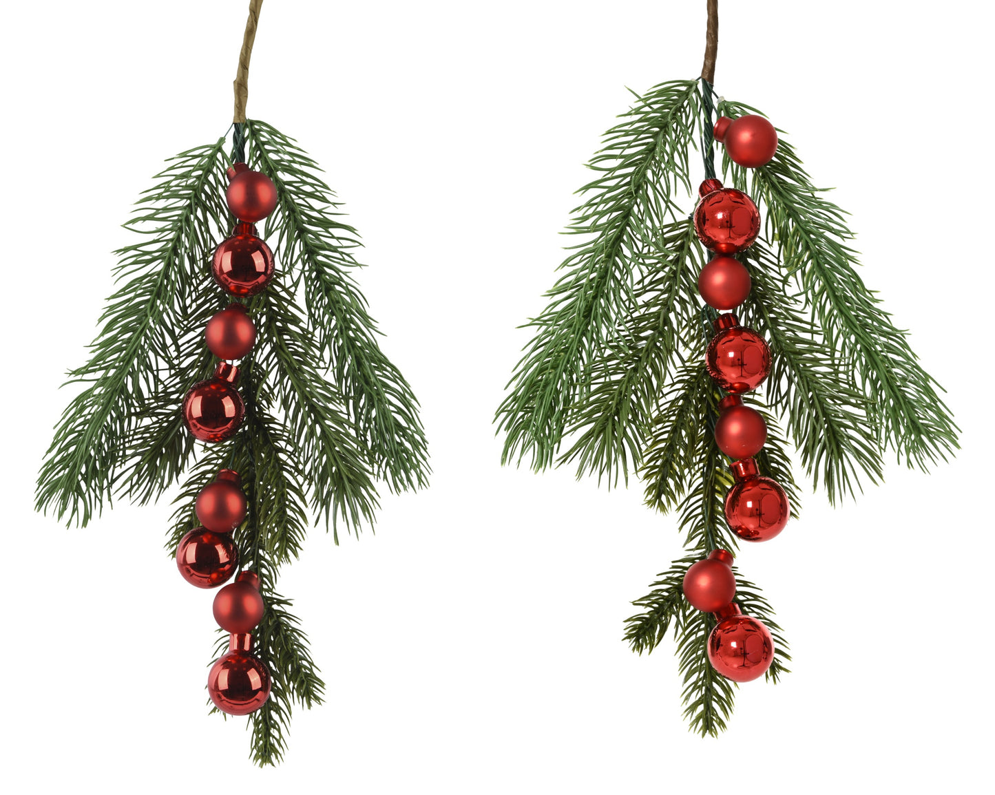 Branch w/Glass Baubles 2Asst