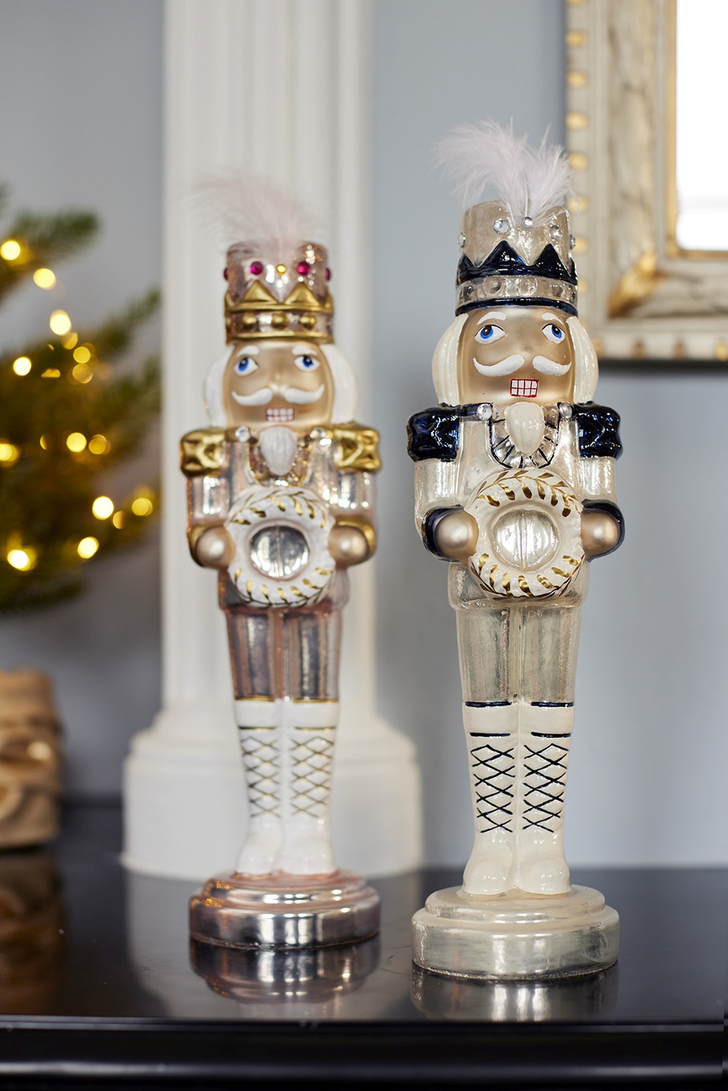 Nutcracker Glass 2Col Asst