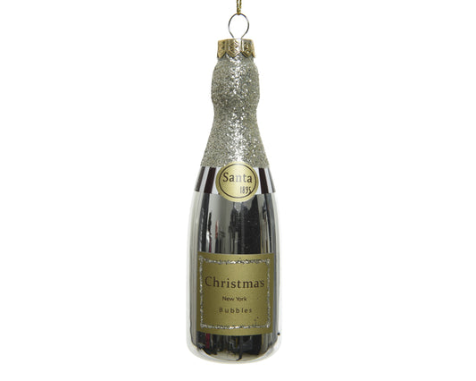 Ornament Liquor Bottle Glass Gld