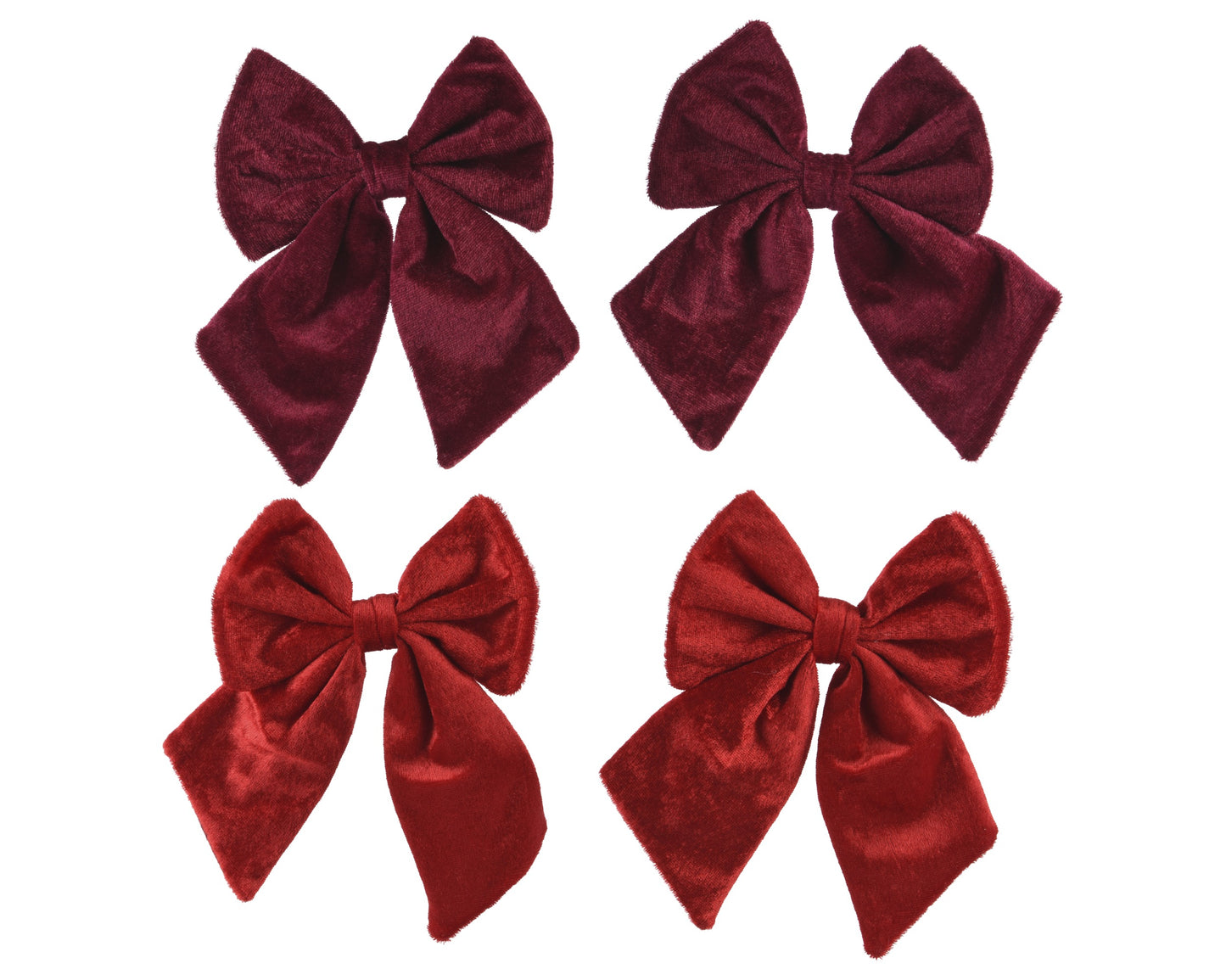 velvet Bow Polyester 2Col Asst