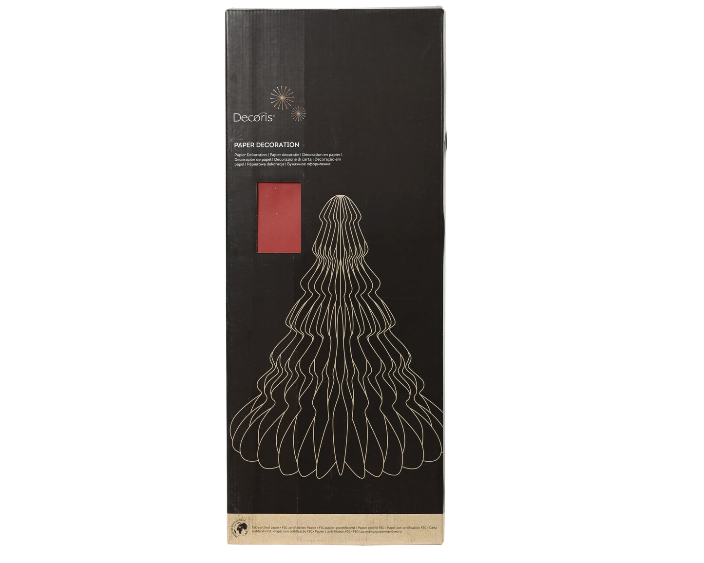 Ornament Paper Tree Red