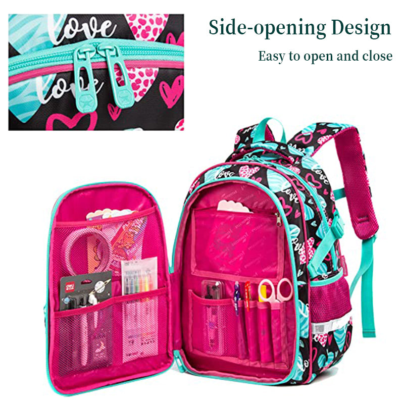 Love Detach Trolley Backpack 3pcs Set 18in