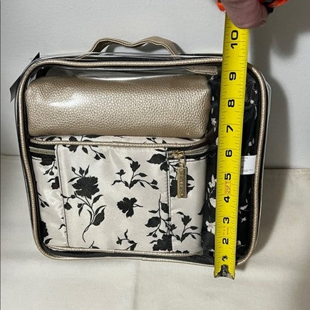 Cosmetic Org Set 4pc Blk Ivory