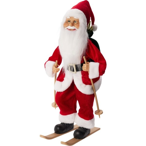 Santa On Skies 45cm