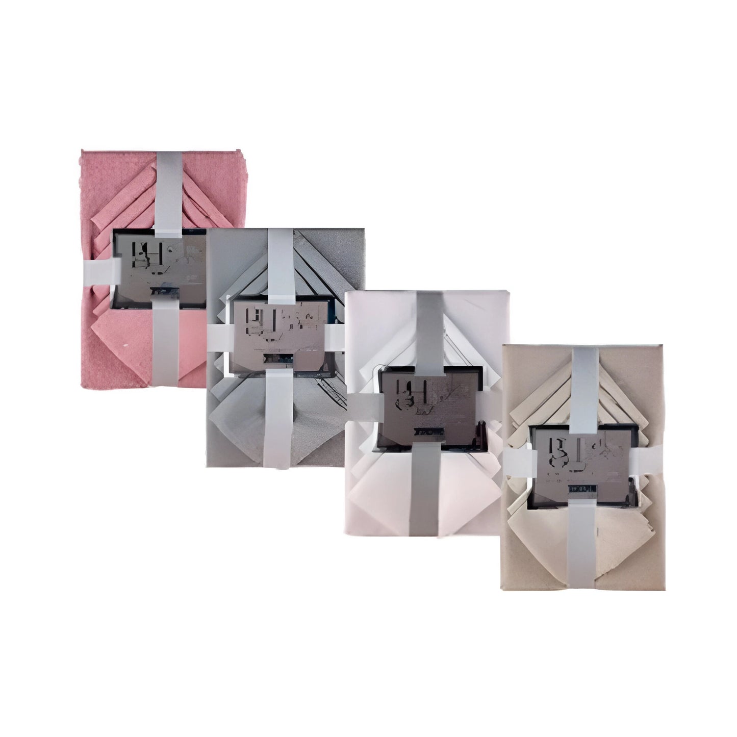 BH Faux Linen Tablecloth w6 Napkin 4Asst