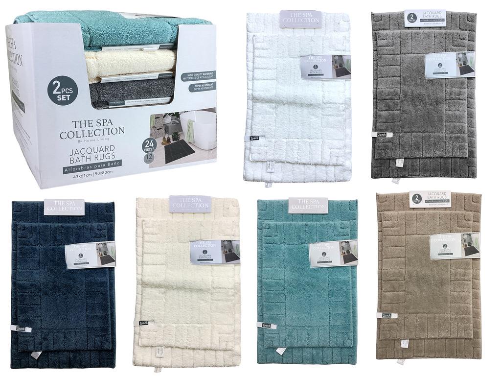 Bath Rug Set Jacq M/fiber Asst