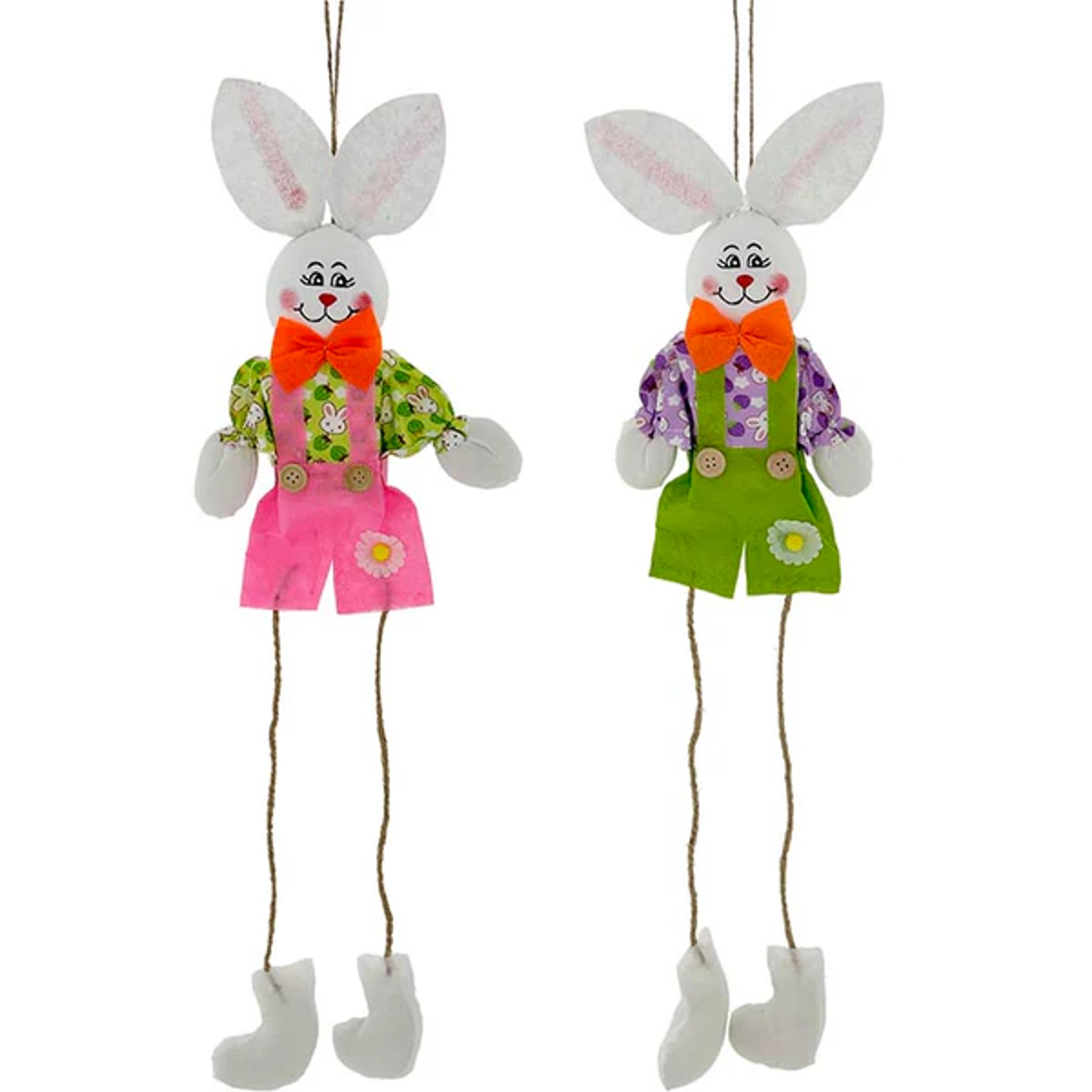 Bunny Hanging Decor 25in 2asst
