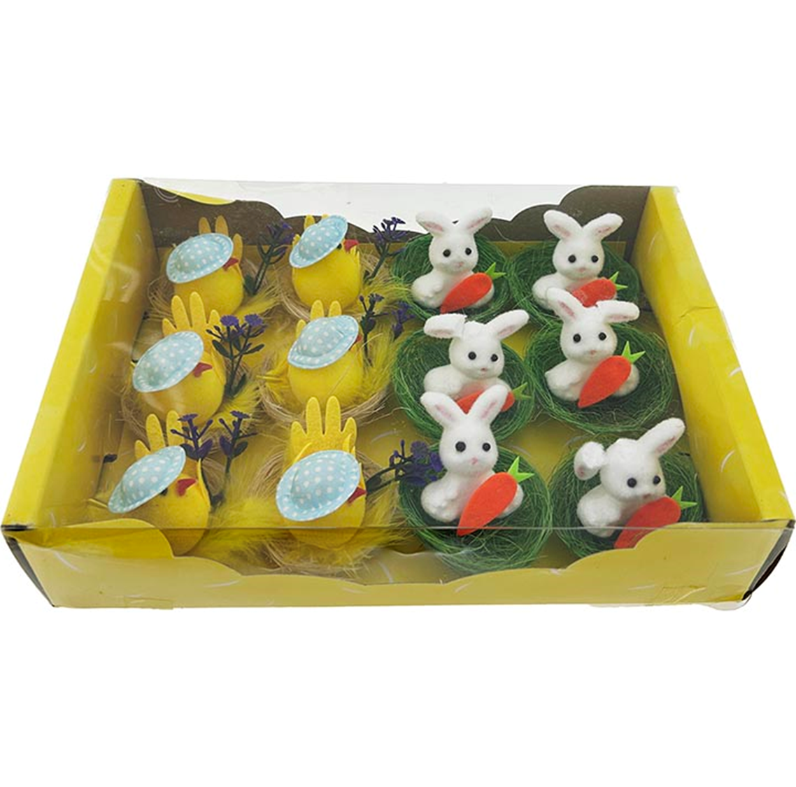 Chicks/Bunnies Decor's 12pc Set
