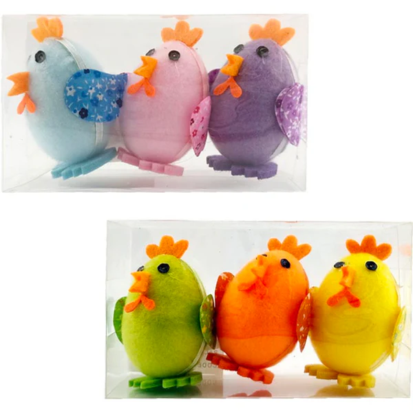 Easter Chick 3pc asstd