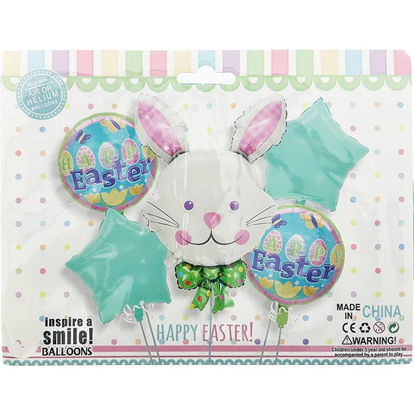 Easter Balloons Assorted 5pc