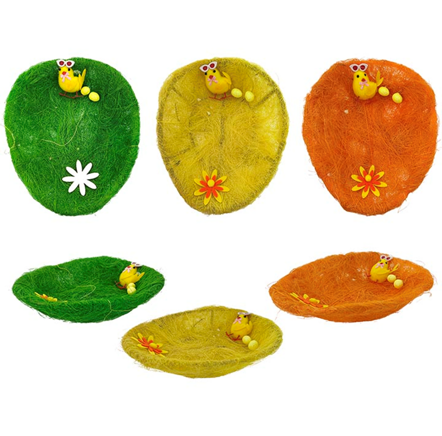 Easter Egg Nest 3asst Colours