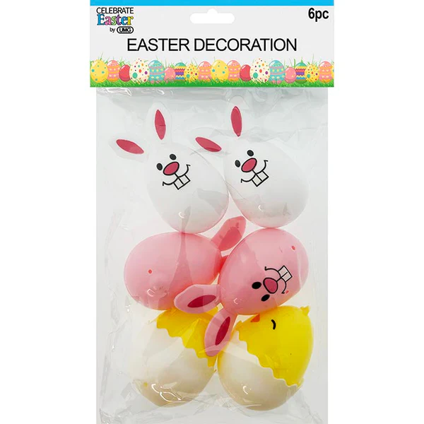 Easter Eggs Fillable Bunny 6pc
