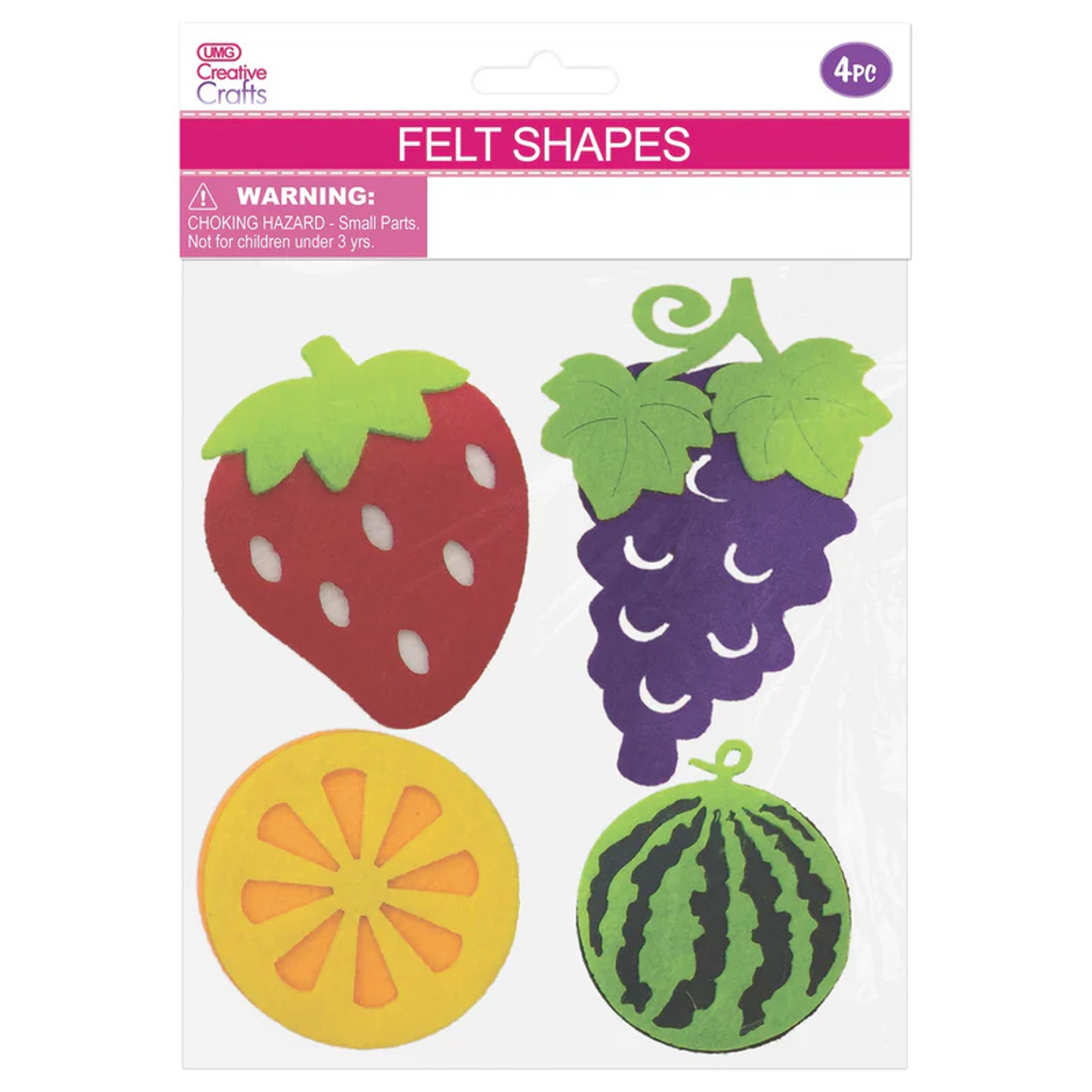 Felt Fruit 4pc