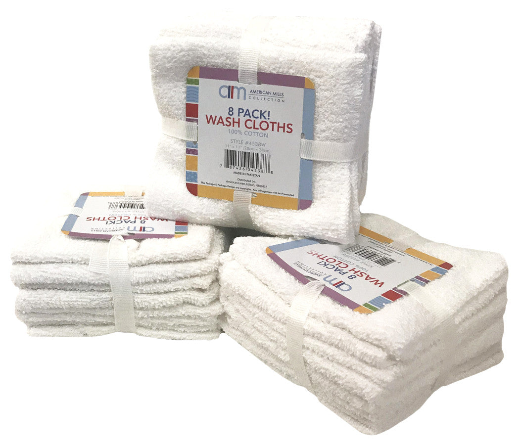 Wash Cloths 8 Pack 22B