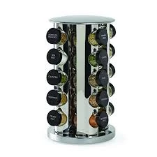 Spice Rack Revolving 16pc SS