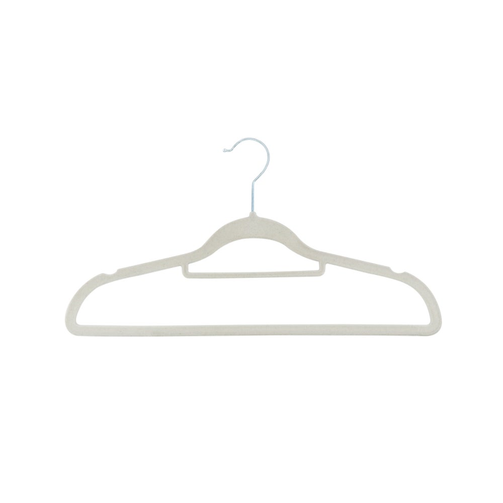 Non-Slip Velvet Hangers 10pk Ivory