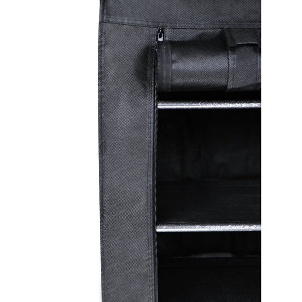 Shoe Rack 4 Tier 24Shoes Black