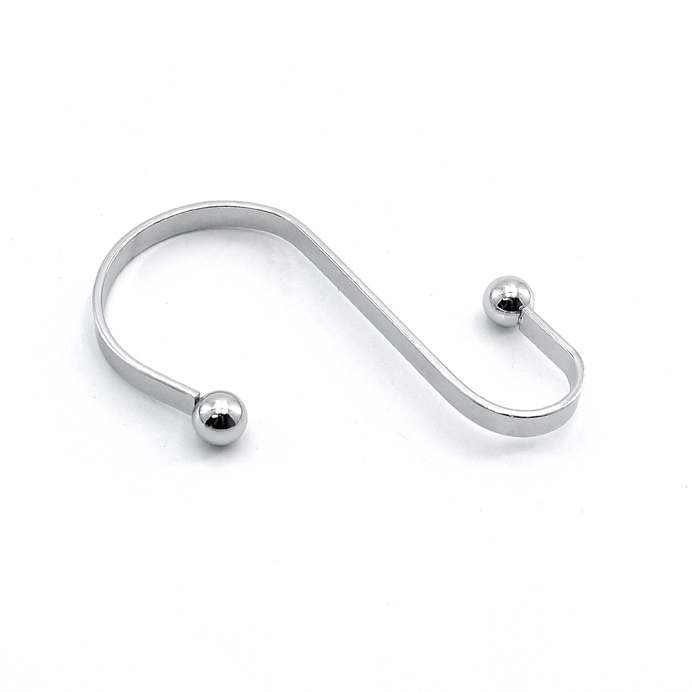 Shower Curtain Rings 12pc Set Chrome
