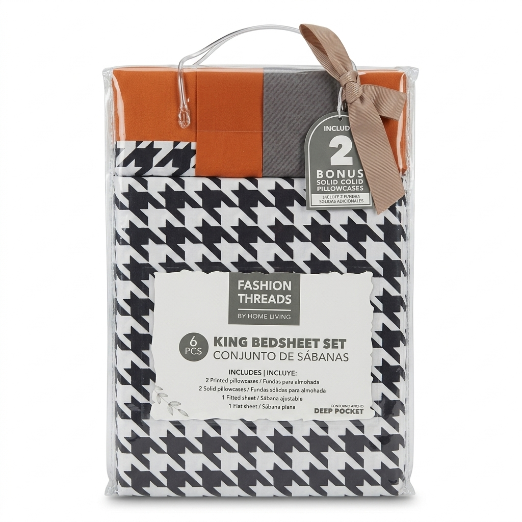 Bedsheet Set King 6 piece Assorted
