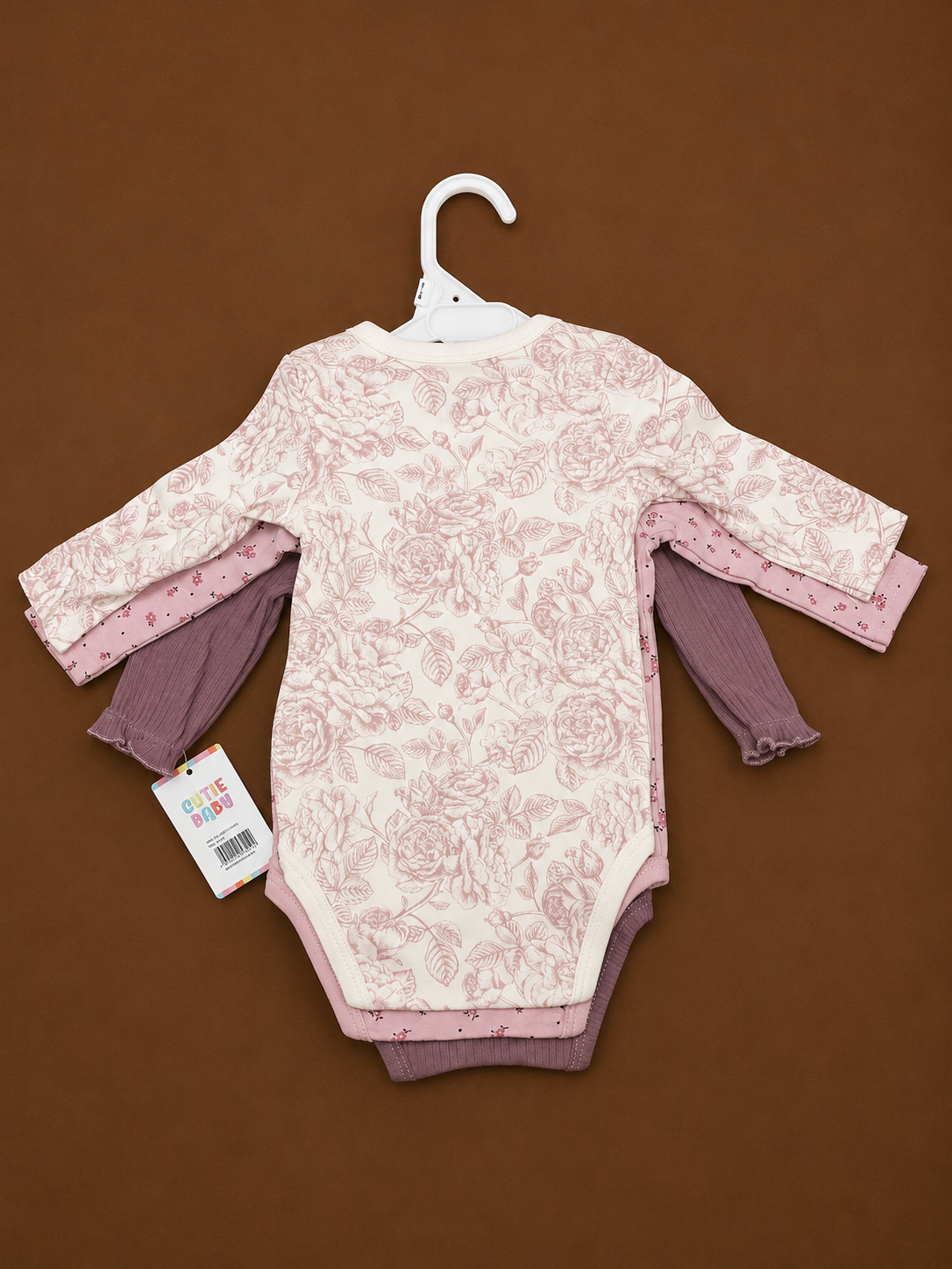 Newborn Girl Onesie 3pc Set 0-3M