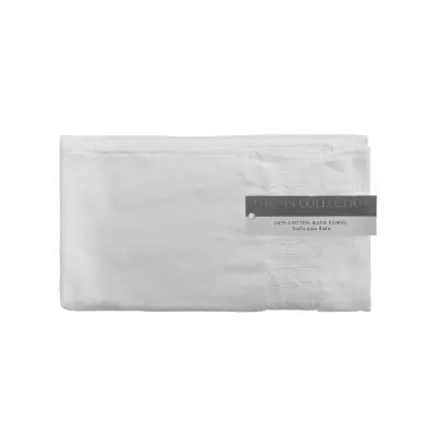 Hand Towel Woven Pattern White
