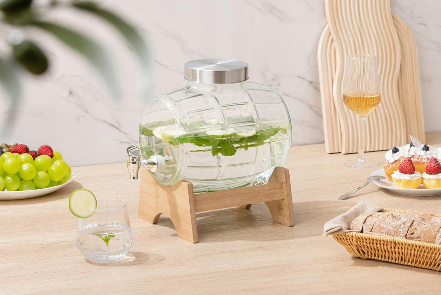 Glass Juice Dispenser