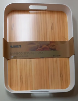 Tray Bamboo Rect Multi Color