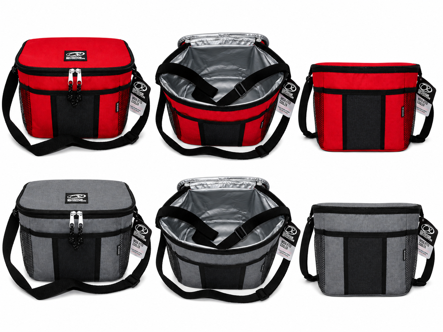 Picnic Cooler Bag w/mesh 3 assorted