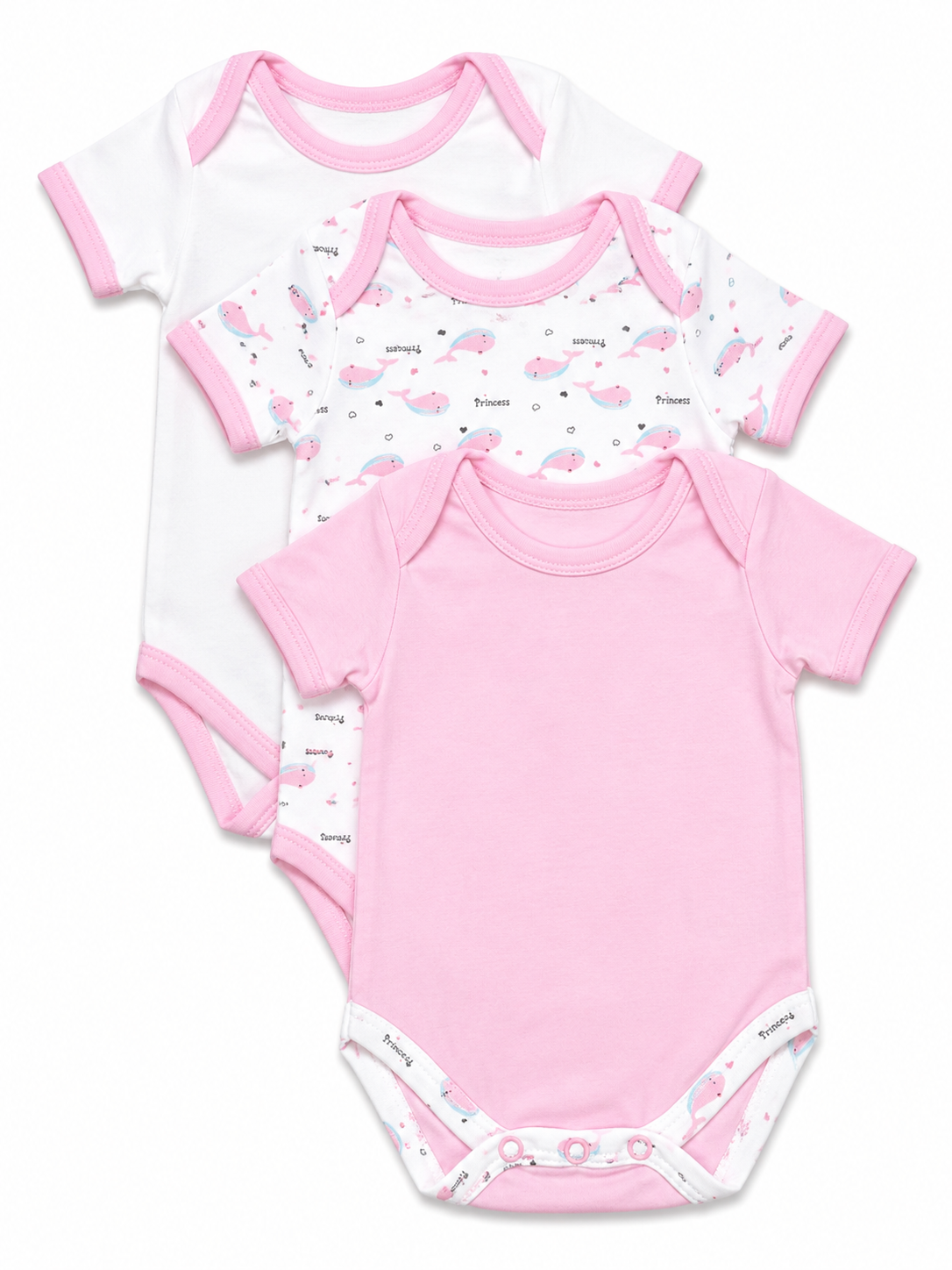 Girl Onesie Short Sleeve 0-12M