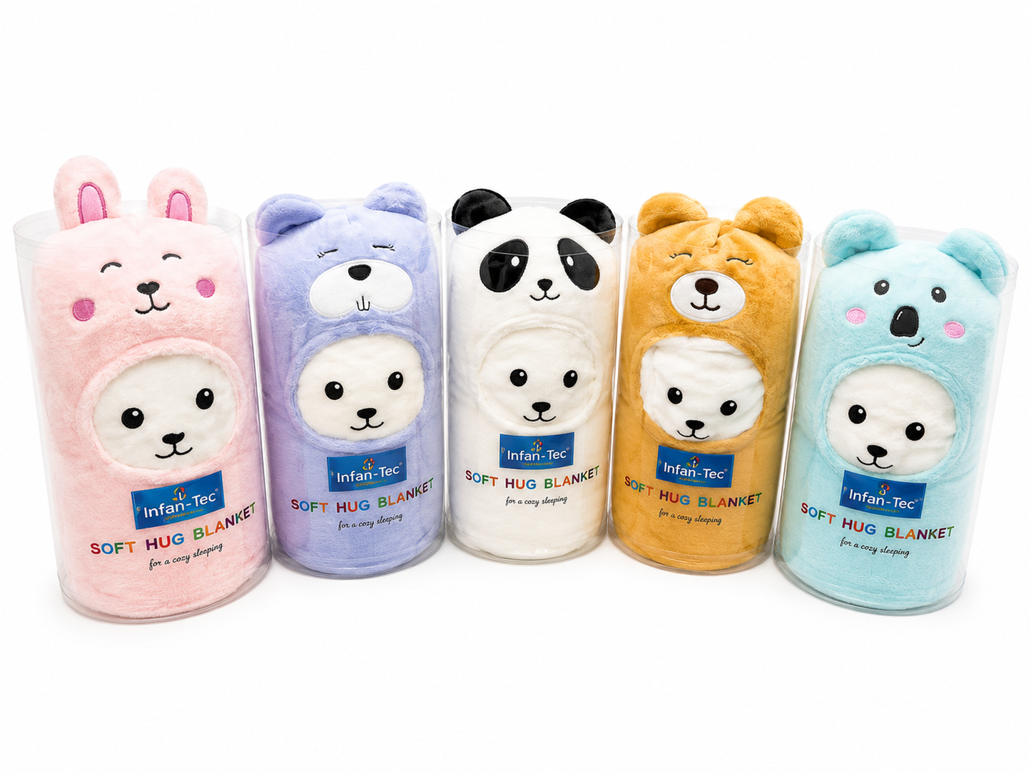 Baby Plush Hug Blanket 6Assorted