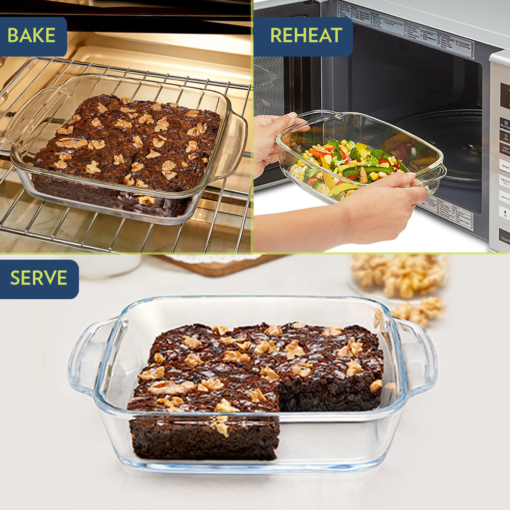 Deep Glass Baking Dish Rect 1.5L