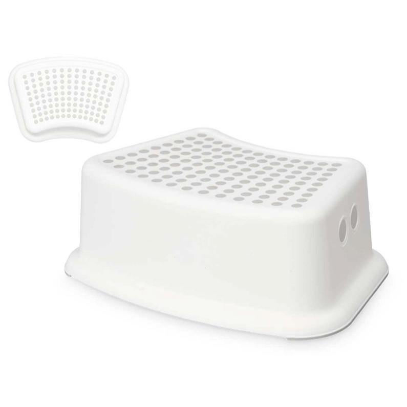Non Slip Step Stool White