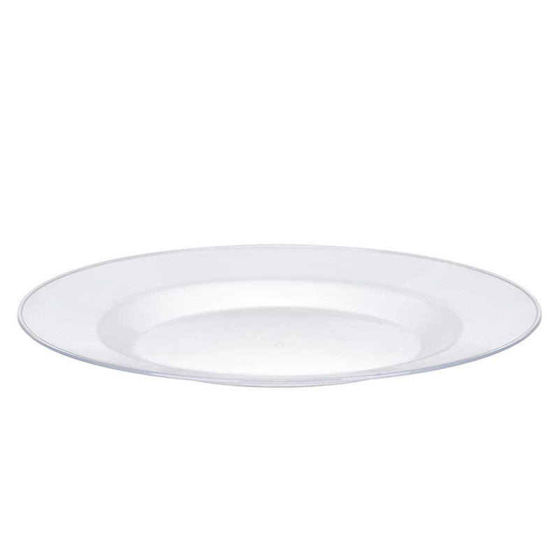 Plastic Plate Rnd Sml Trans 20.5cm