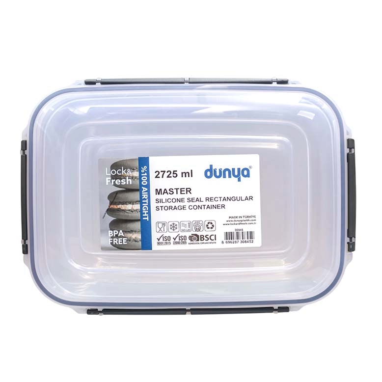 Master Rect Storage Container 2725ml