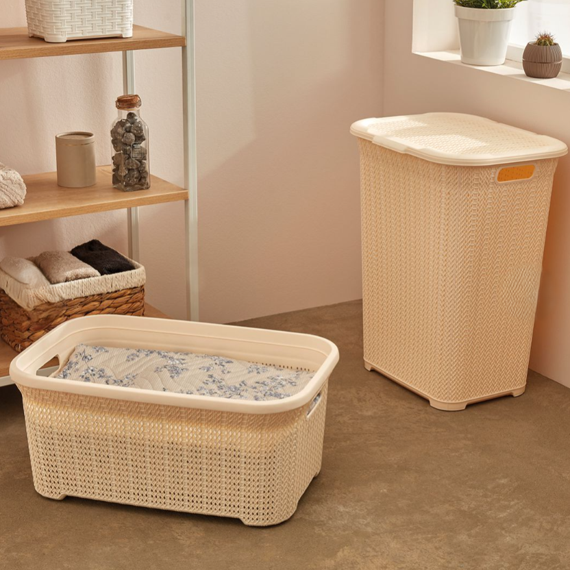 Knit Laundry Basket 35Lt