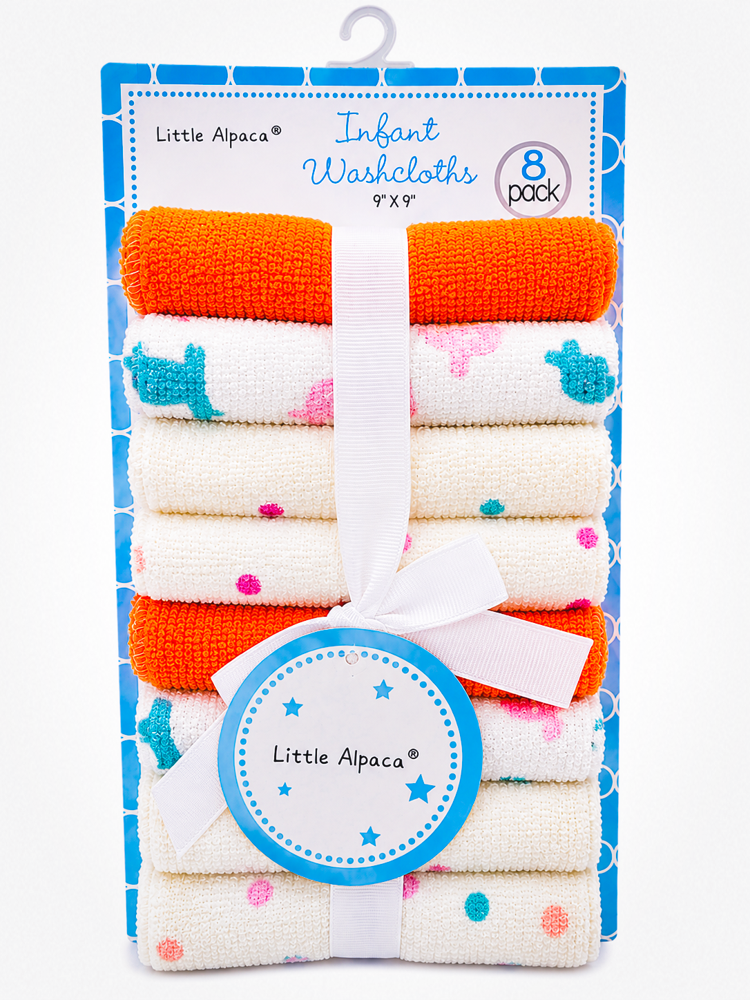 Baby Washcloth 8pc Set Asst.