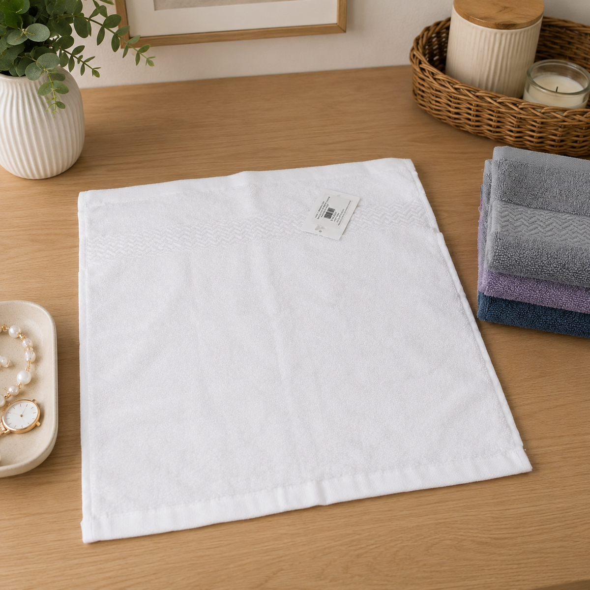 Soft Face Towel 100% Cotton (34x34cm)
