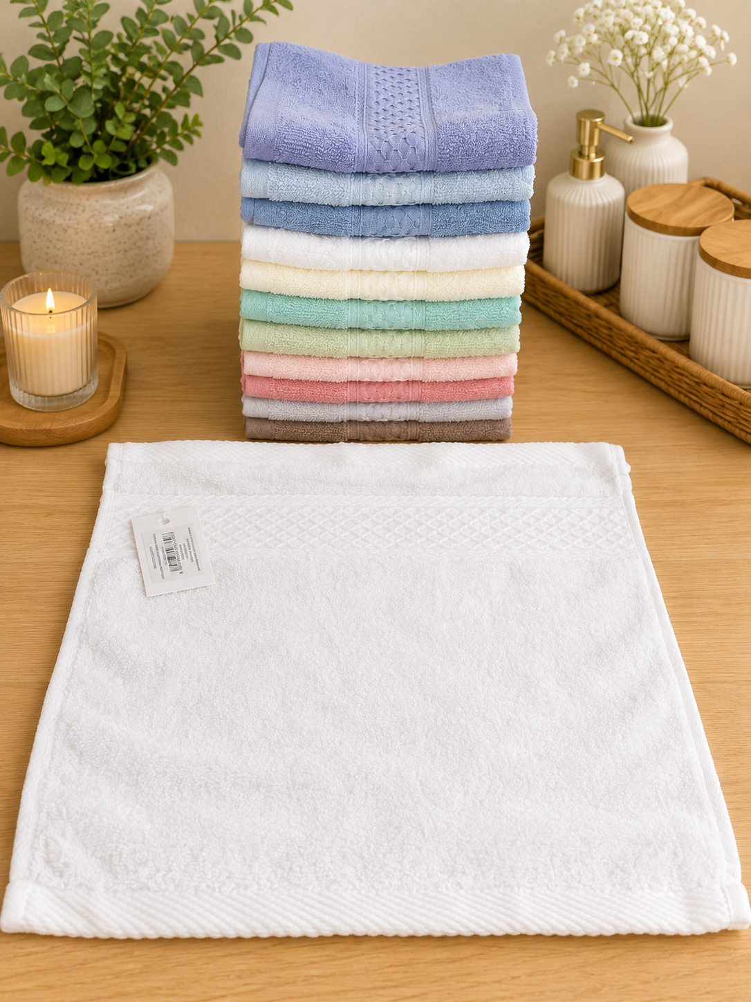 Face Towel 100% Cotton (34x34cm)