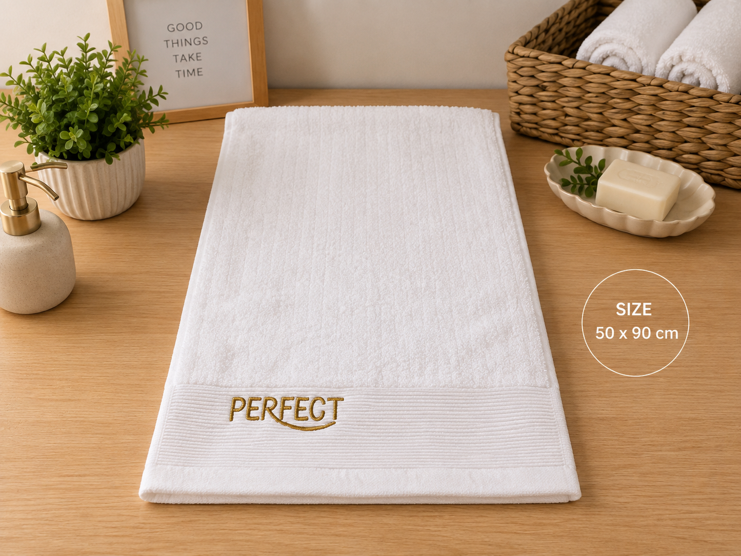 Perfect Hand Towel 100% Cotton (50x90cm)