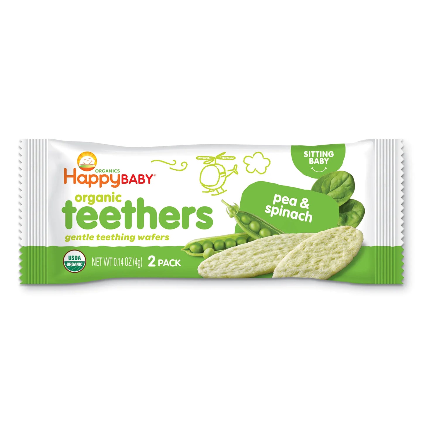 OHB Pea Spinach Teether