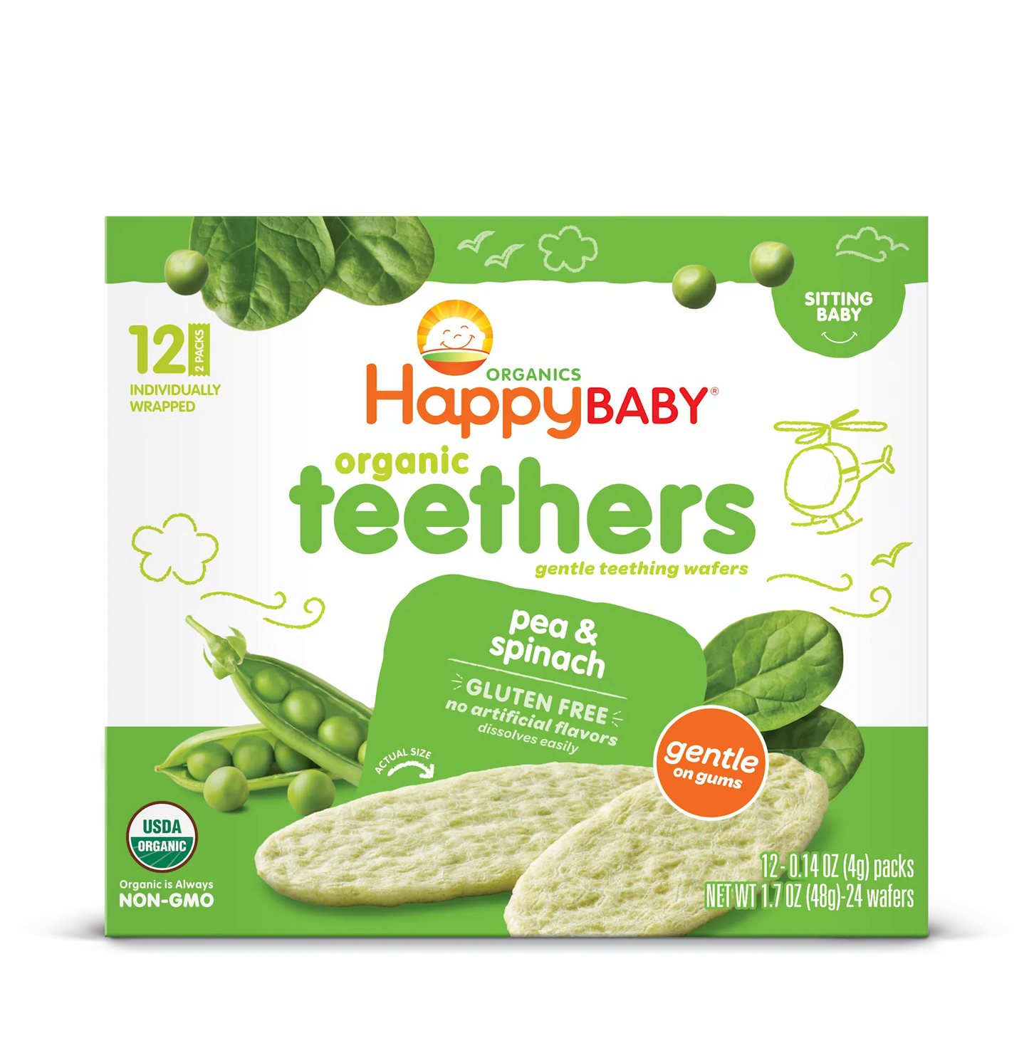 OHB Pea Spinach Teether