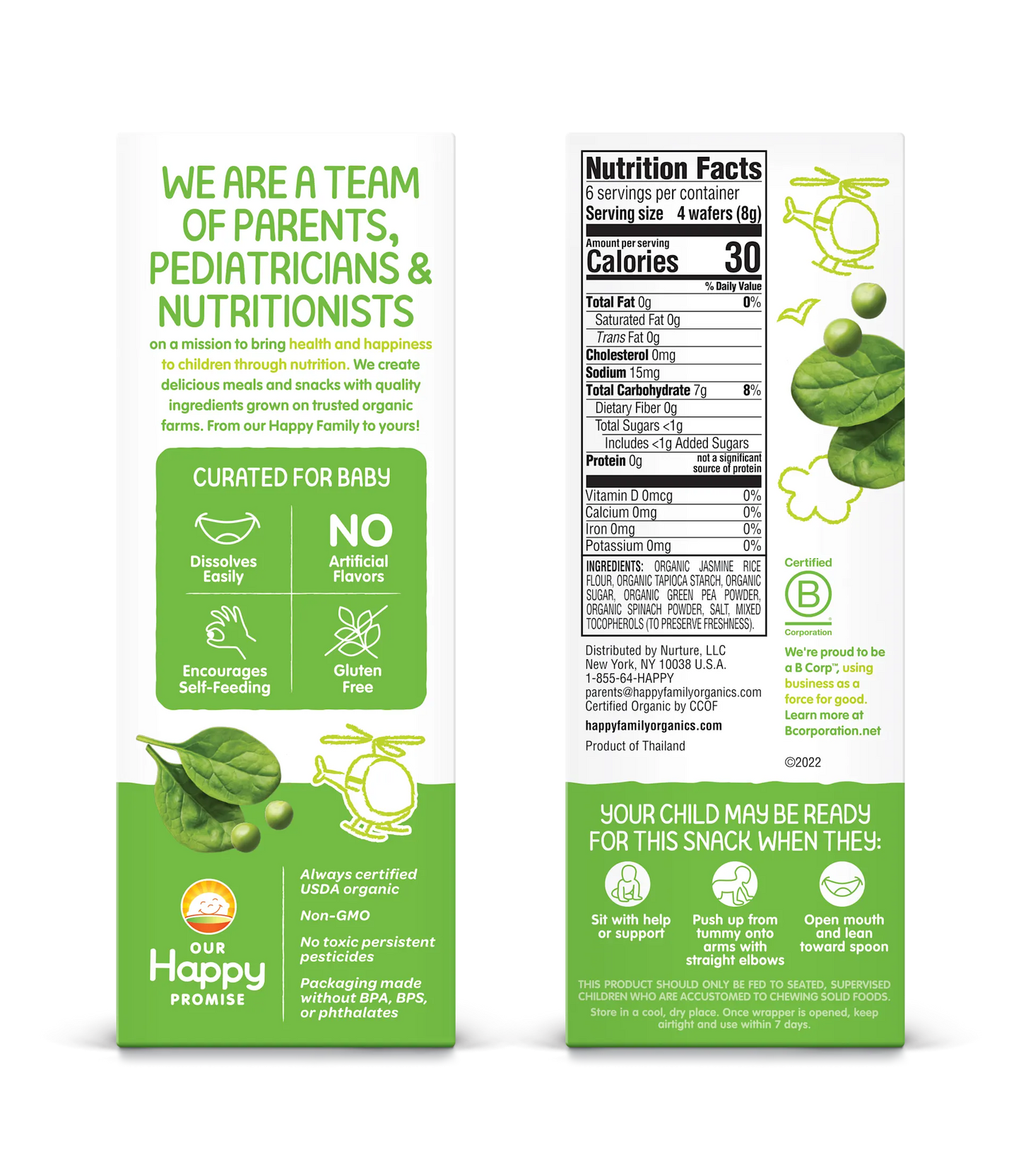 OHB Pea Spinach Teether