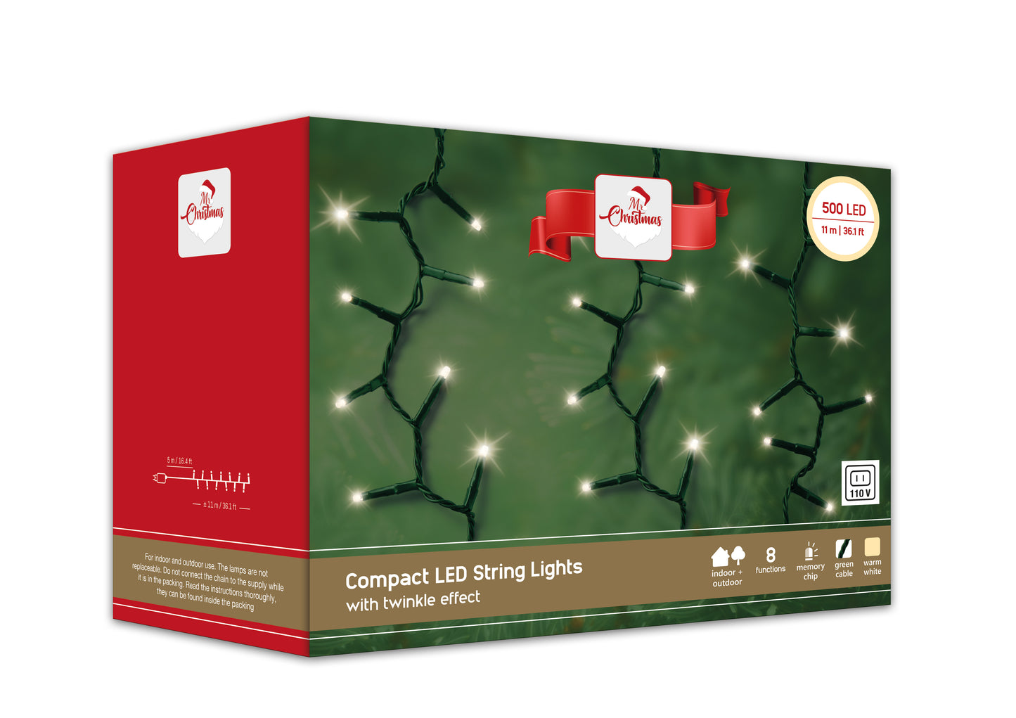 Comp String 500 Light WWht 110v