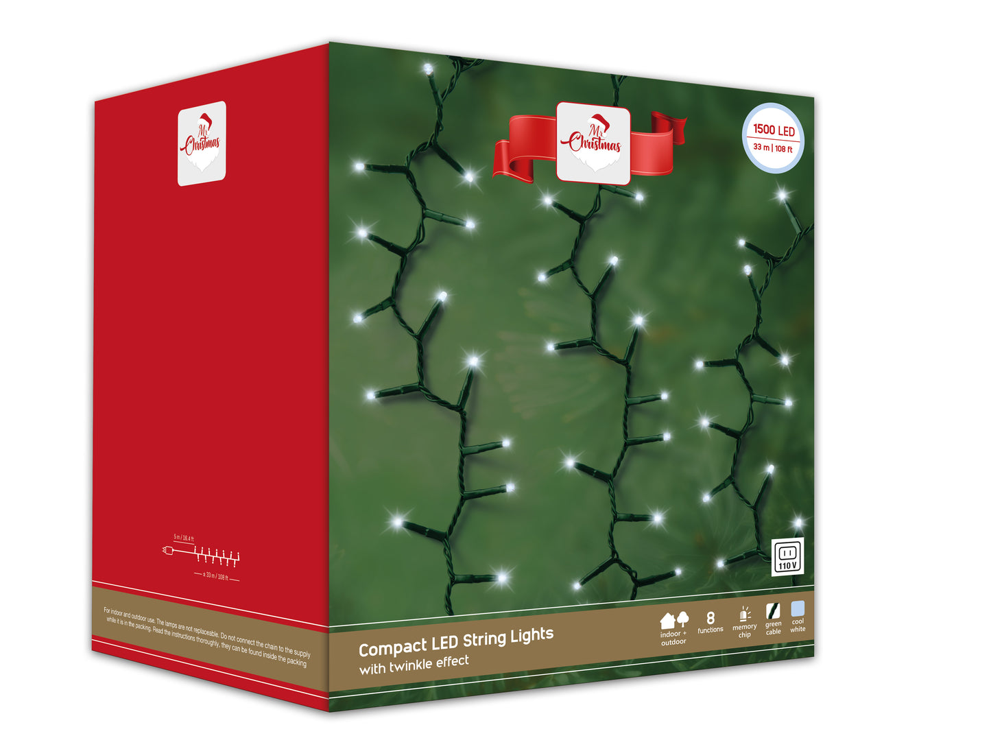 Comp String 1500 LightWhite 110v
