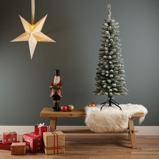 Snowy Pencil  Pine Grn/Wht 5ft